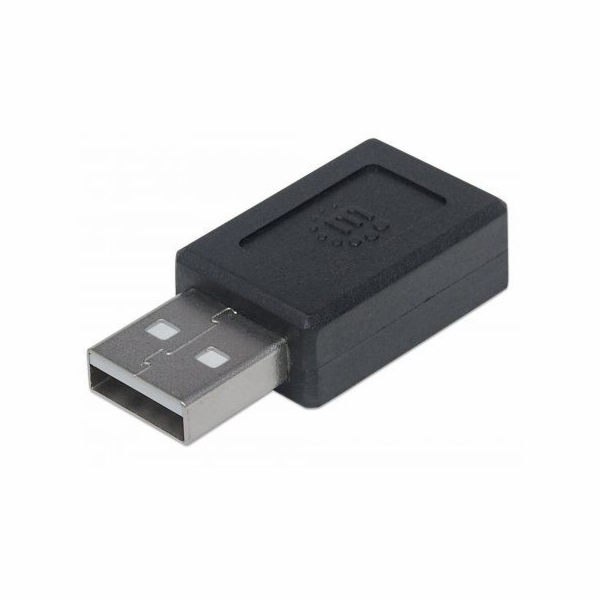 Adapter USB Manhattan USB-C - USB Czarny (354653)
