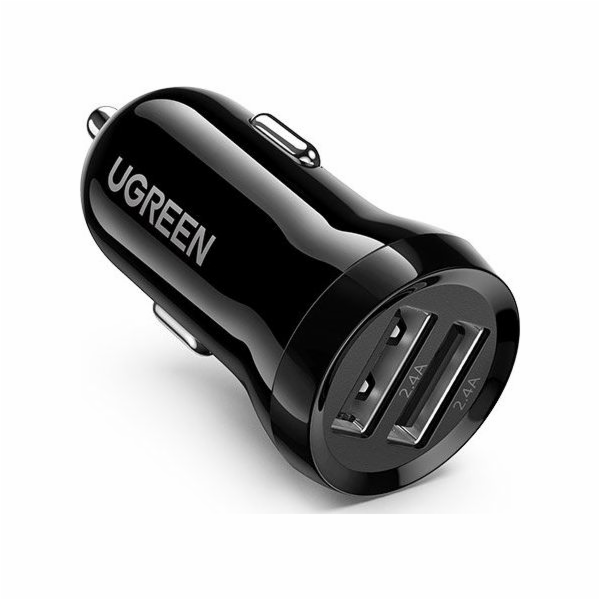 UGREEN Dual USB-A 24W Car Charger Black