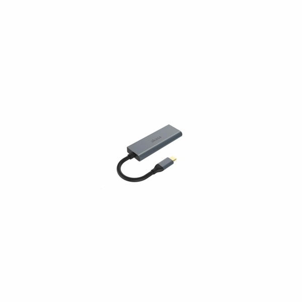 AKASA adaptér 4-In-1 USB Type-C na HDMI 4K@30Hz, USB Type-C a USB-A
