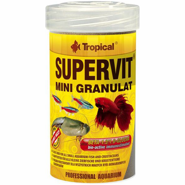 TROPICAL Supervit Mini Granulat - Food for aquarium fish - 250 ml/162 5 g