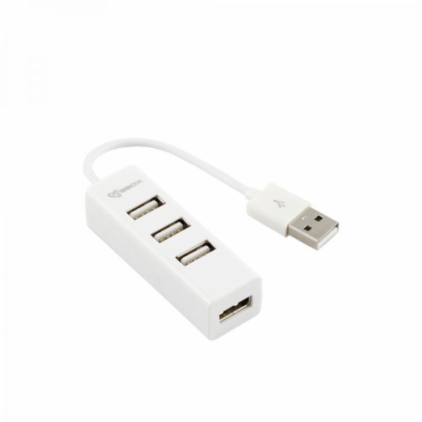 Sbox H-204W USB 4 Ports HUB Coconut White