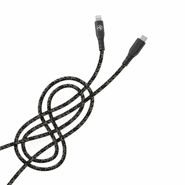 Tellur Green Data Cable Type-C to Lightning 3A PD60W 1m nylon černá