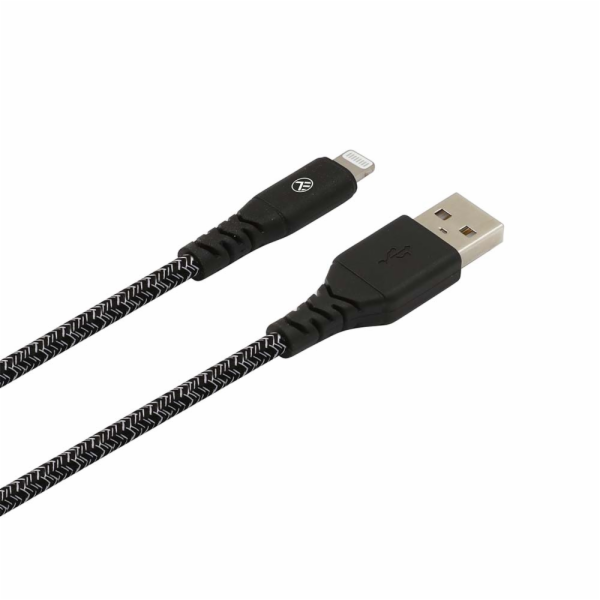 Tellur Green Data Cable USB to Lightning 2.4A 1m nylon černá