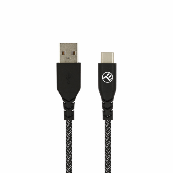 Tellur Green Data kabel USB do Type-C 3A 1m nylon černá