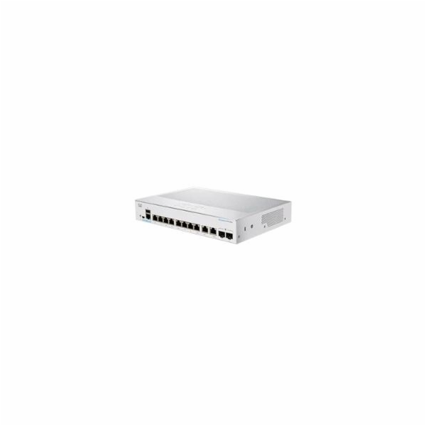 Cisco switch CBS350-8T-E-2G (8xGbE,2xGbE/SFP combo,fanless)