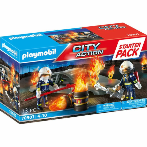 Playmobil PLAYMOBIL 70907 Starter Pack Hasičské cvičení, stavebnice