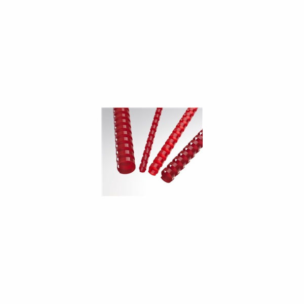 EUROSUPPLIES plastové hřbety/ formát A4/ 25mm/ červené/ 50 pack
