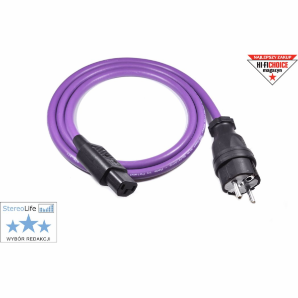 Melodika MDP10 síťový kabel 3x2,5mm2 (Schuko-IEC C13) - 1m