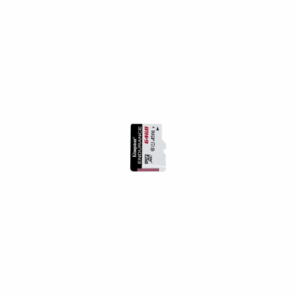 Kingston MicroSDXC karta 64GB microSD XC High Endurance, 95R Class 10 UHS-I U1