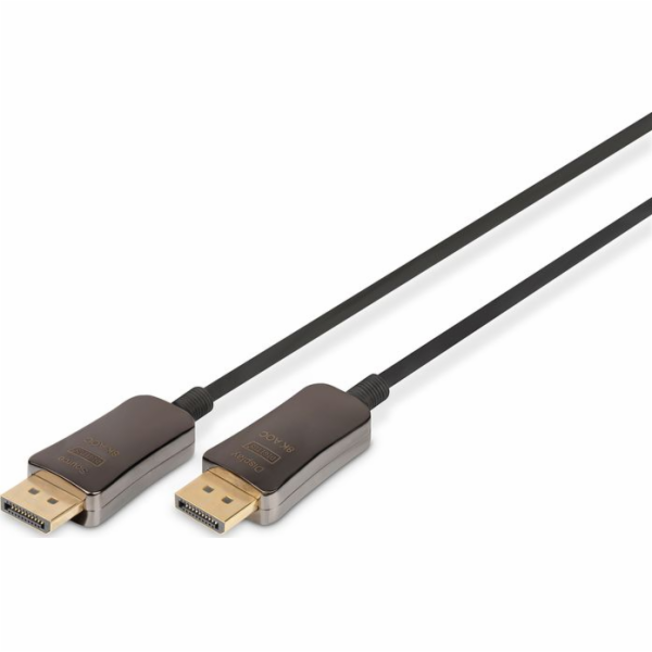 ASSMANN DisplayPort AOC Hybrid-fiber connection cable M/M 20m UHD 8K60Hz CE gold bl