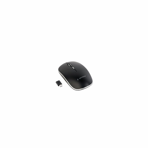 GEMBIRD MUSW-4BSC-01 Silent wireless optical mouse black Type-C receiver