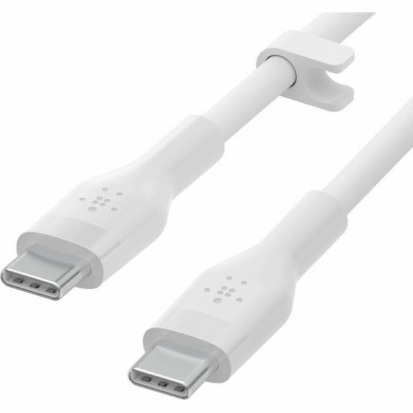 Belkin USB-C na USB-C kabel, 1m, bílý - Flex