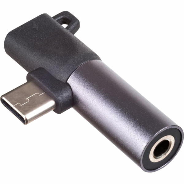 Adapter USB Akyga AK-AD-62 USB-C - Jack 3.5mm + USB-C Czarny (AK-AD-62)