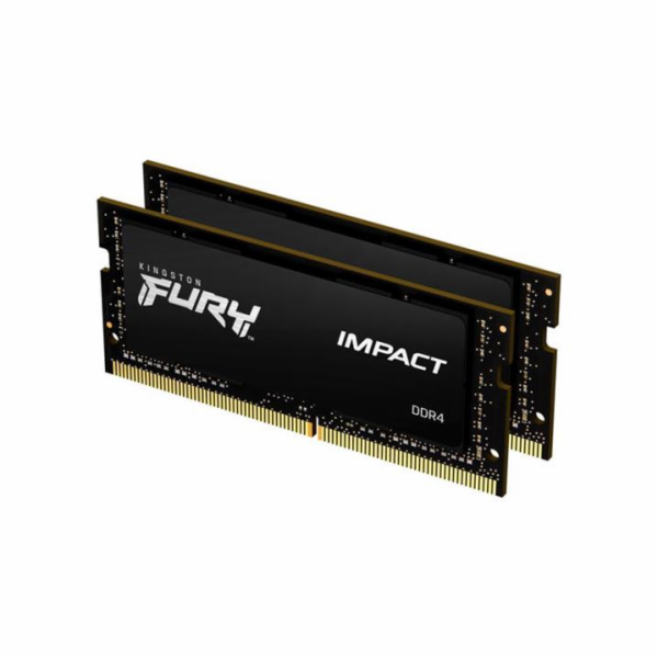 Kingston KF426S16IBK2/32 Kingston FURY Impact/SO-DIMM DDR4/32GB/2666MHz/CL16/2x16GB/Black