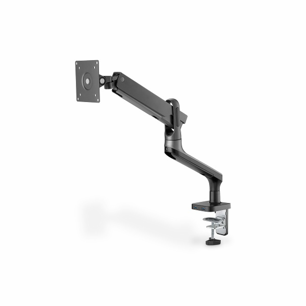 DIGITUS Design Monitor Holder w. 2 x USB + Gas Pressure Spring