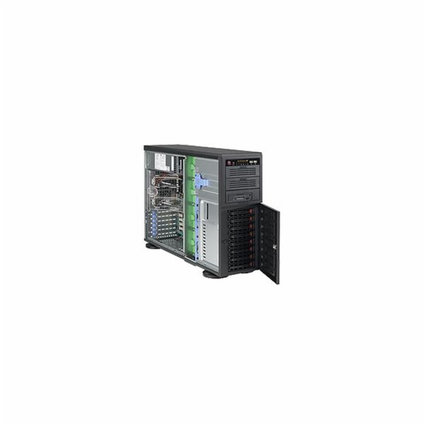 SUPERMICRO Tower/4U 8x 3,5" HS SAS/SATA, 2x 5,25", 1x 5,25" pro 3,5", 903W (80+gold) (Super Quiet - 28dB)