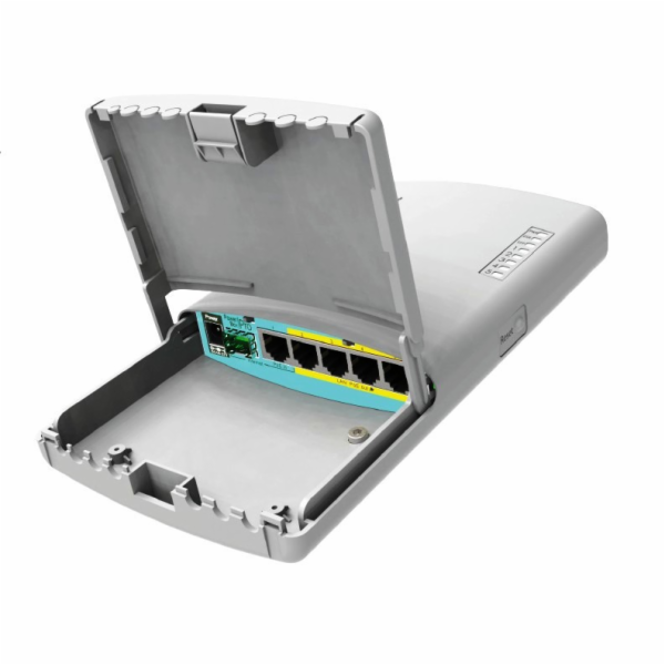 MikroTik RouterBOARD PowerBox Pro, 800MHz CPU, 128MB RAM, 5x LAN, PoE IN/OUT, vč. L4 licence