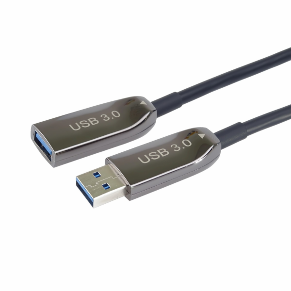 PremiumCord prodlužovací optický AOC kabel USB 3.0 A/Male - A/Female, 25m