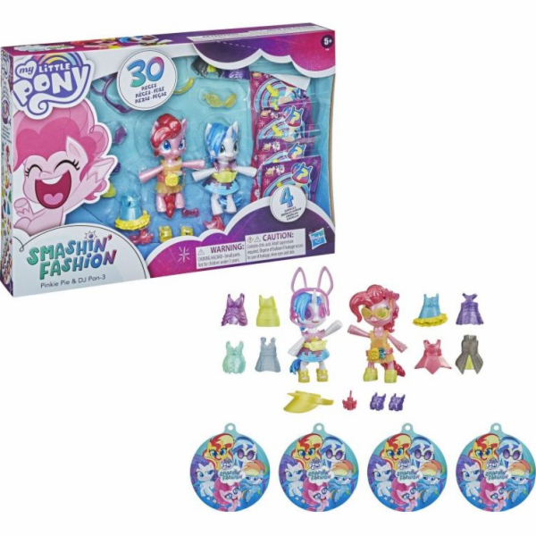 Módní figurka Hasbro My Little Pony Smashin - Pinkie Pie a DJ Pon-3 (F1286)