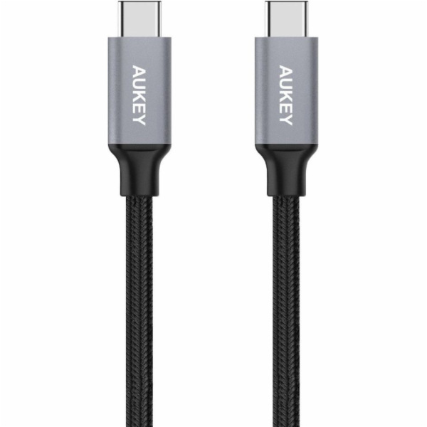 Kabel USB Aukey USB-C - USB-C 1 m Szary (CB-CD5)