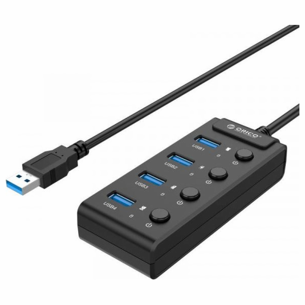 ORICO W9PH4-U3-V1 USB 3.2 Gen 1 (3.1 Gen 1) Type-A 5000 Mbit/s Black