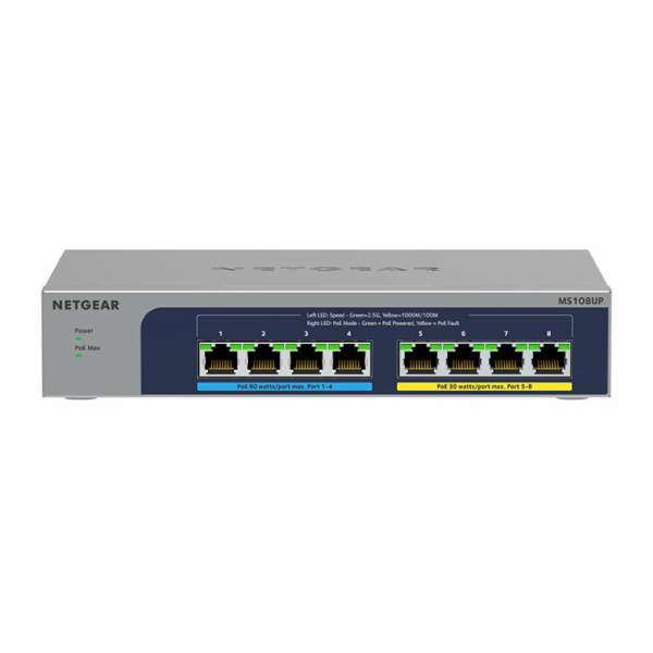 Netgear MS108UP 8-Port Ultra 60 PoE, Switch