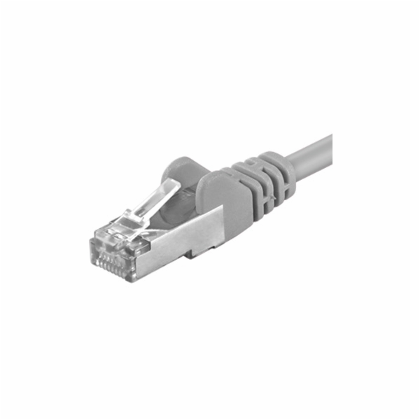 Premiumcord Patch kabel CAT 6a S-FTP,RJ45-RJ45,LSOH, AWG 26/7 20m šedá