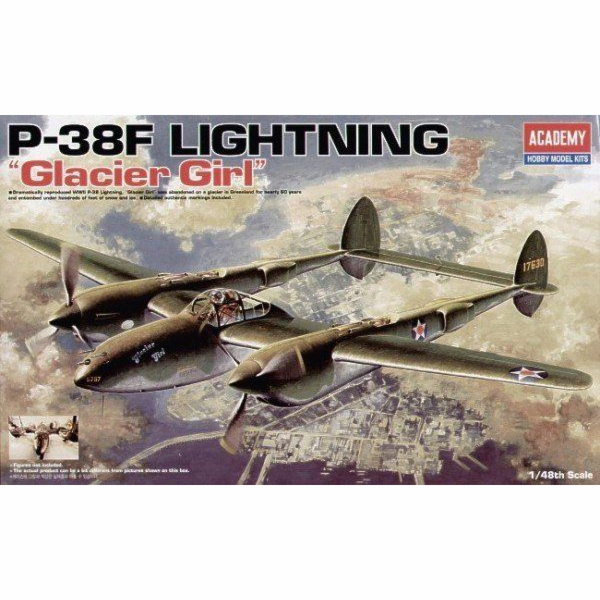 Model pro montáž P-38F Lighting Glacier Girl 1/48