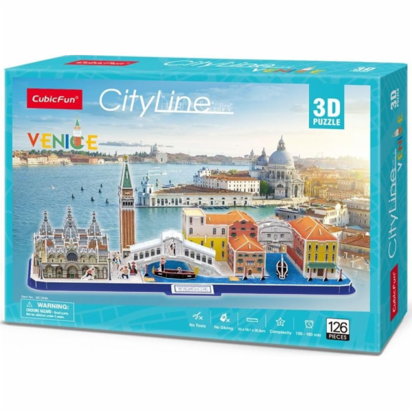 3D puzzle City Line Benátky
