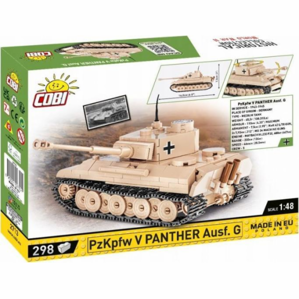 Cobi COBI 2713 Historická sbírka WWII PzKpfw V Panther Ausf. Bloky G 298
