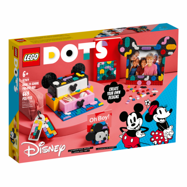 LEGO DOTS 41964 MICKEY MOUSE & MINNIE MOUSE BACK TO SCHOOL PROJECT BOX