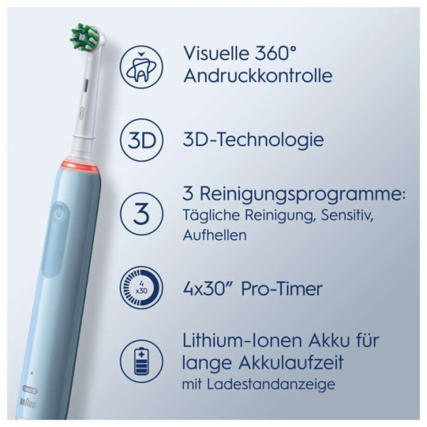 Oral-B Pro 3 3000 Cross Action Blue