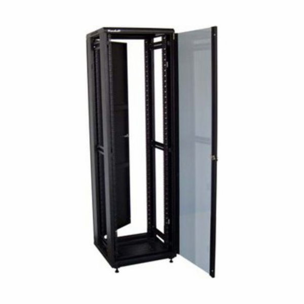 XtendLan 47U/800x1000 stojanový, černý, skleněné dveře, plná záda