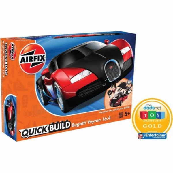 Plastikový model Quickbuild Bugatti Veyron černá / červená