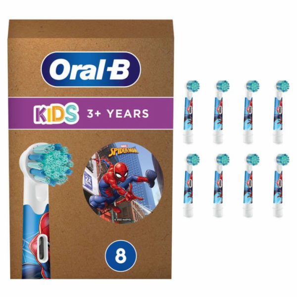 Braun Oral-B Kids Spiderman 8er, Aufsteckbürste