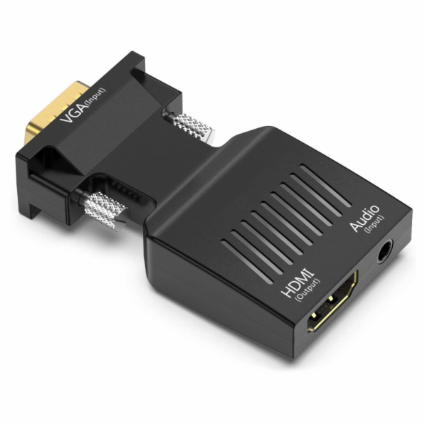 XtendLan XL-ADVGHD XtendLan Adaptér VGA (M) na HDMI (F), do 1080p, audio propojením (konektor 3.5mm, F)
