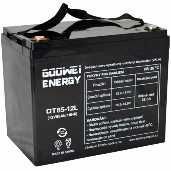 Goowei Energy OTL85-12 85Ah 12V Pb záložní akumulátor VRLA GEL