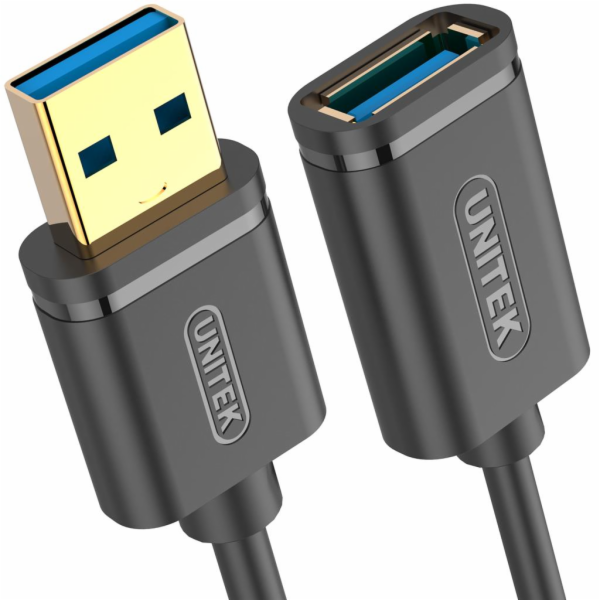 Kabel USB Unitek USB-A - USB-A 2 m Czarny (Y-C459GBK)
