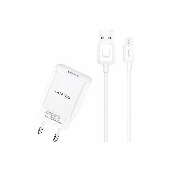 Síťová nabíječka 2.1A microUSB kabel