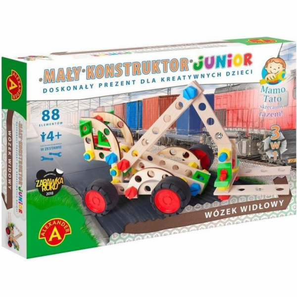 Stavebnice Little Constructor Junior 3v1 - Vysokozdvižný vozík