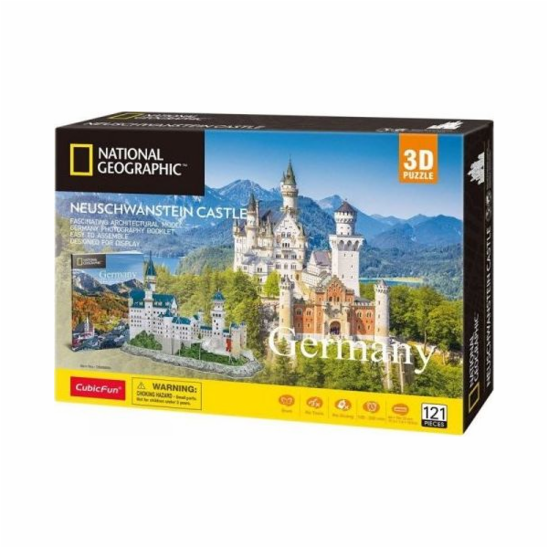 3D puzzle hrad Neuschwanstein National Geographic