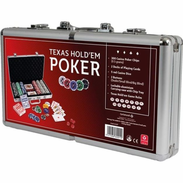 Pokerové žetony v hliníkovém pouzdře po 300 kusech