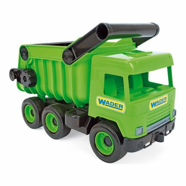 Zelený sklápěč Middle Truck v kartonové krabici