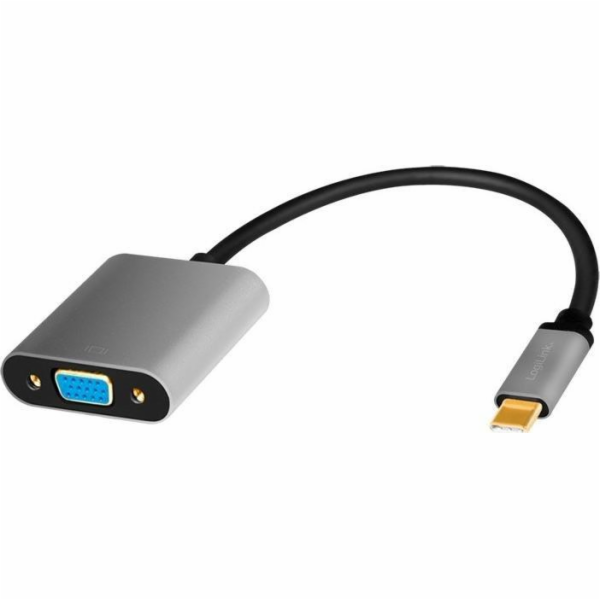 LogiLink USB adaptér LogiLink USB-C na VGA adaptér, 1080p, hliník 0,15m