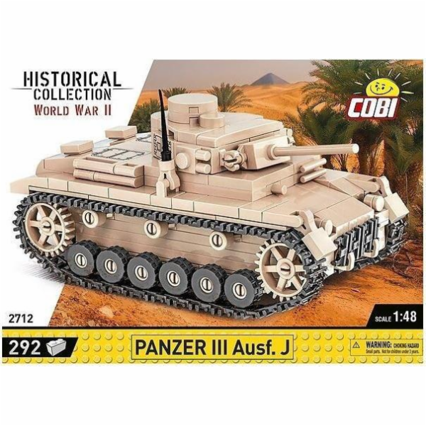Cobi COBI 2712 Historická sbírka WWII Panzer III Ausf. J 292 bloků