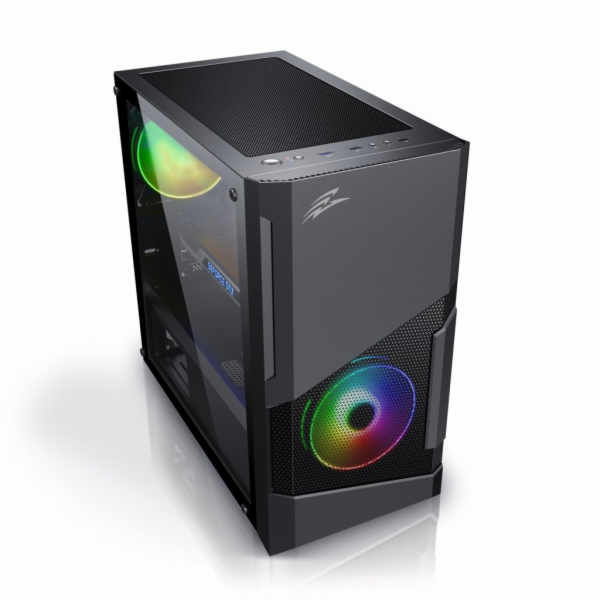 EVOLVEO M5, case mATX, průhledná bočnice, černá