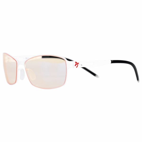 AROZZI herní brýle VISIONE VX-400 White/ bíločerné obroučky/ jantarová skla