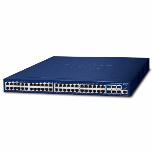 Planet SGS-6310-48T6X L3 switch, 48x1Gb, 6x10Gb SFP+, HW/IP stack, VSF/Cluster