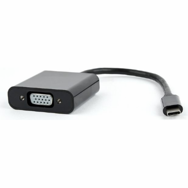 Gembird adaptér USB-C (M) na VGA (F) černý, blister
