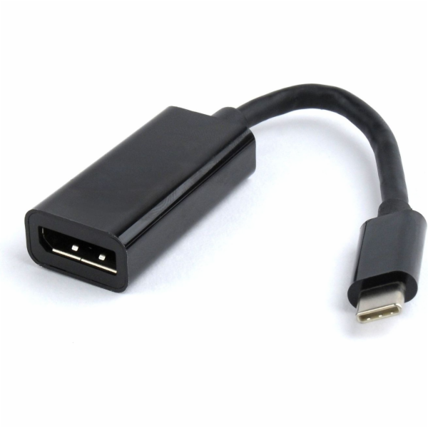 Gembird adaptér USB-C (M) pro DisplayPort (F), 0.15m kabel, černý